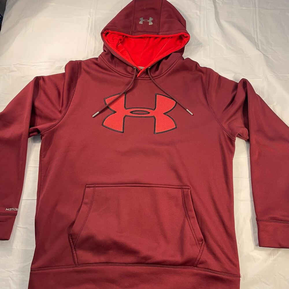 Under Armour Storm1 Hoodie Men’s XL Maroon Red Pullove